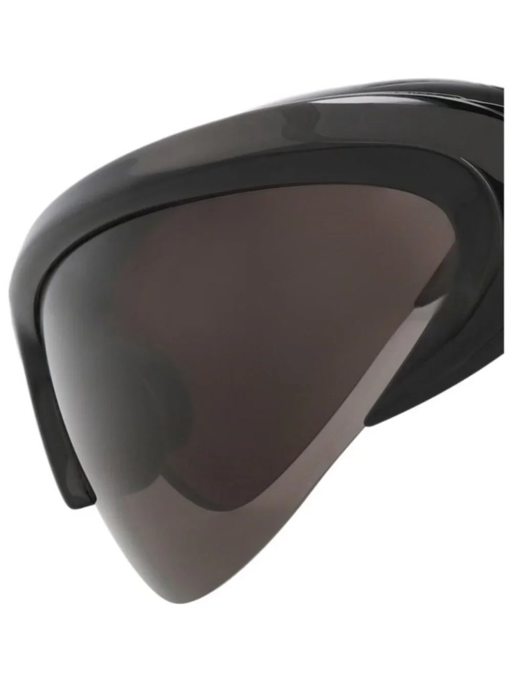 New Balenciaga Unisex Shield/Wrap Black Silver Grey Fashion Designer Sunglasses